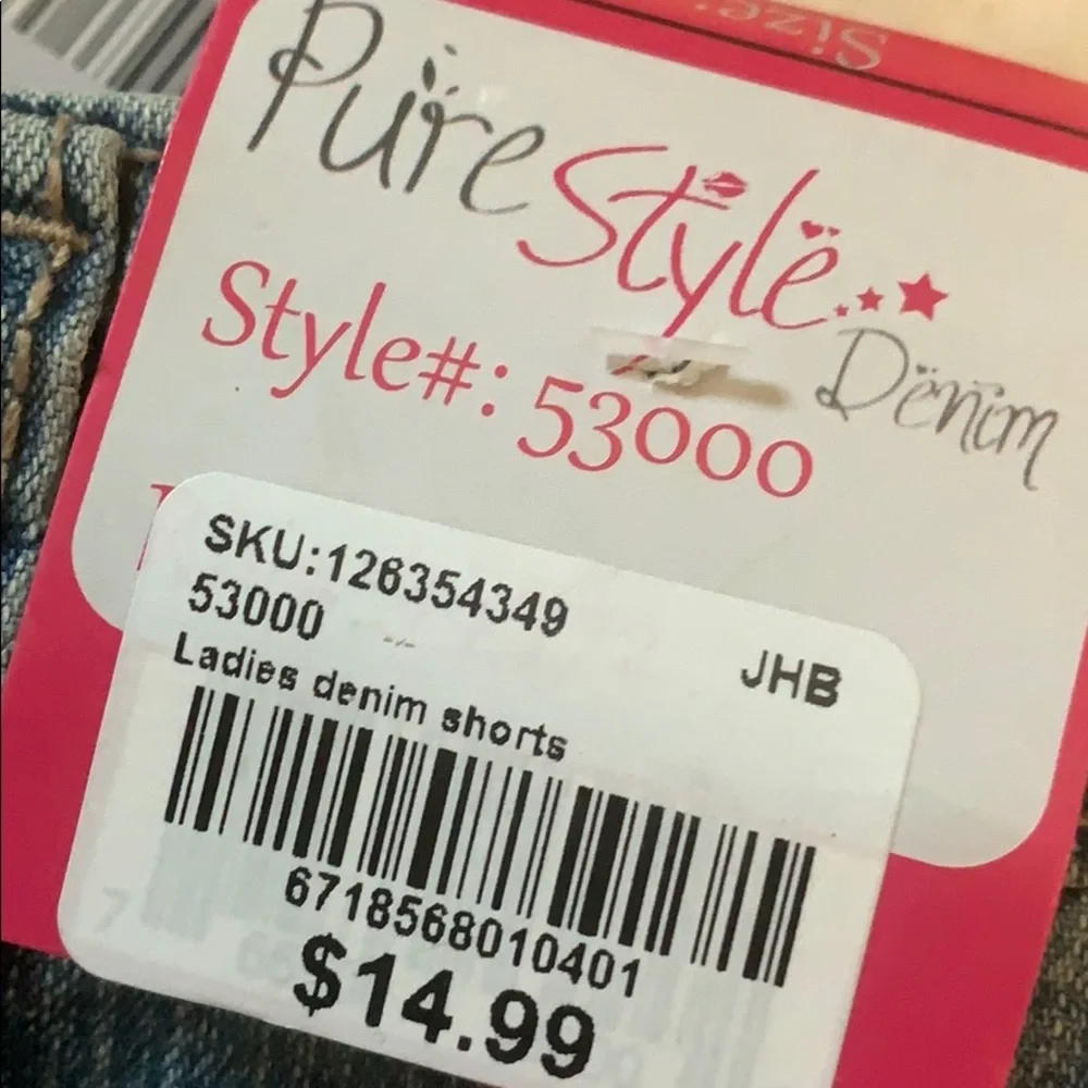 Pure style denim shorts‎